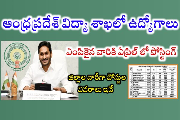 AP విద్యాశాఖలో 6100 పోస్టులకు నోటిఫికేషన్ విడుదల | AP DSC Notification 2024 | AP DSC Latest News Today | AP TET Notification 2024