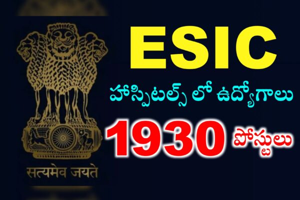 ESIC హాస్పిటల్స్ లో ఉద్యోగాలు | UPSC ESIC Nursing Officer Recruitment 2024 | ESIC Nursing Officer Apply Online