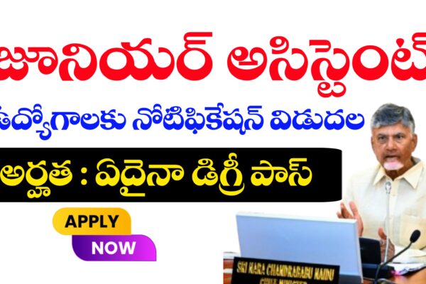 జూనియర్ అసిస్టెంట్ ఉద్యోగాలు