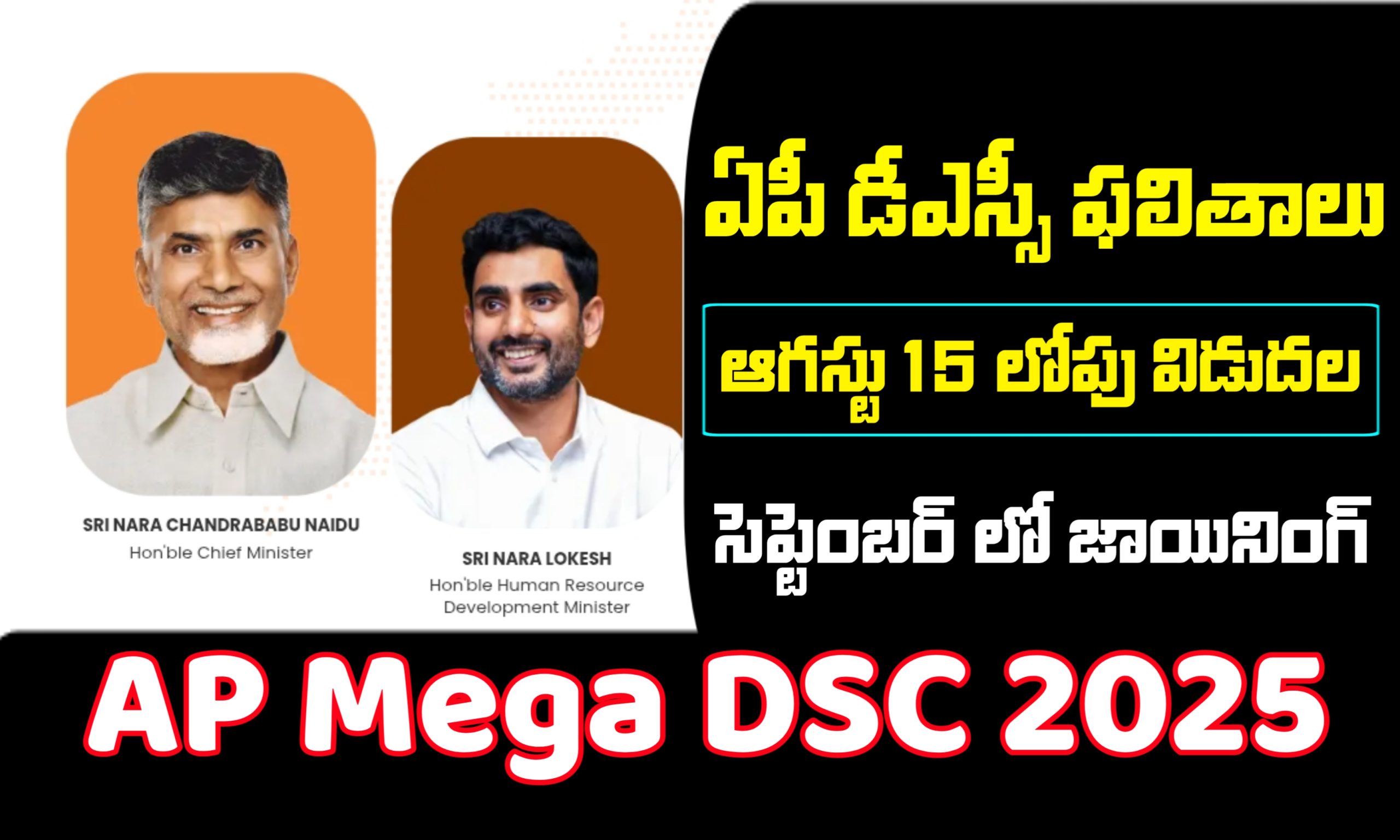 AP Mega DSC Results Latest News