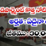 Postal Department Jobs Recruitment 2025