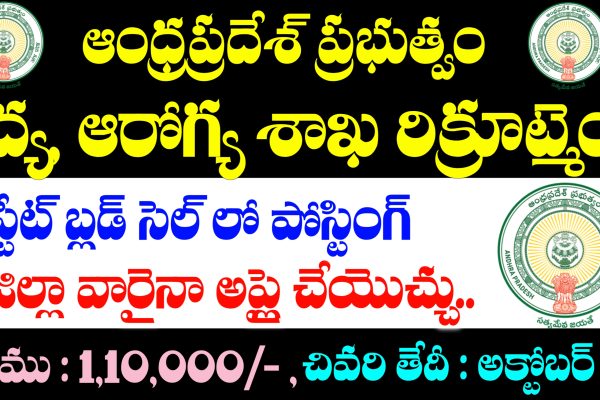 AP Health Medical and Family Welfare Department Jobs Recruitment 2025 | AP NHM Jobs